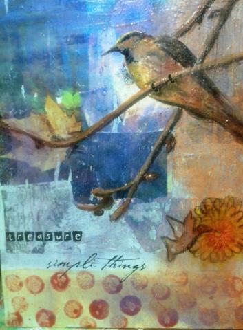 Mixed Media on board, Art by Caroline Z. Marcos